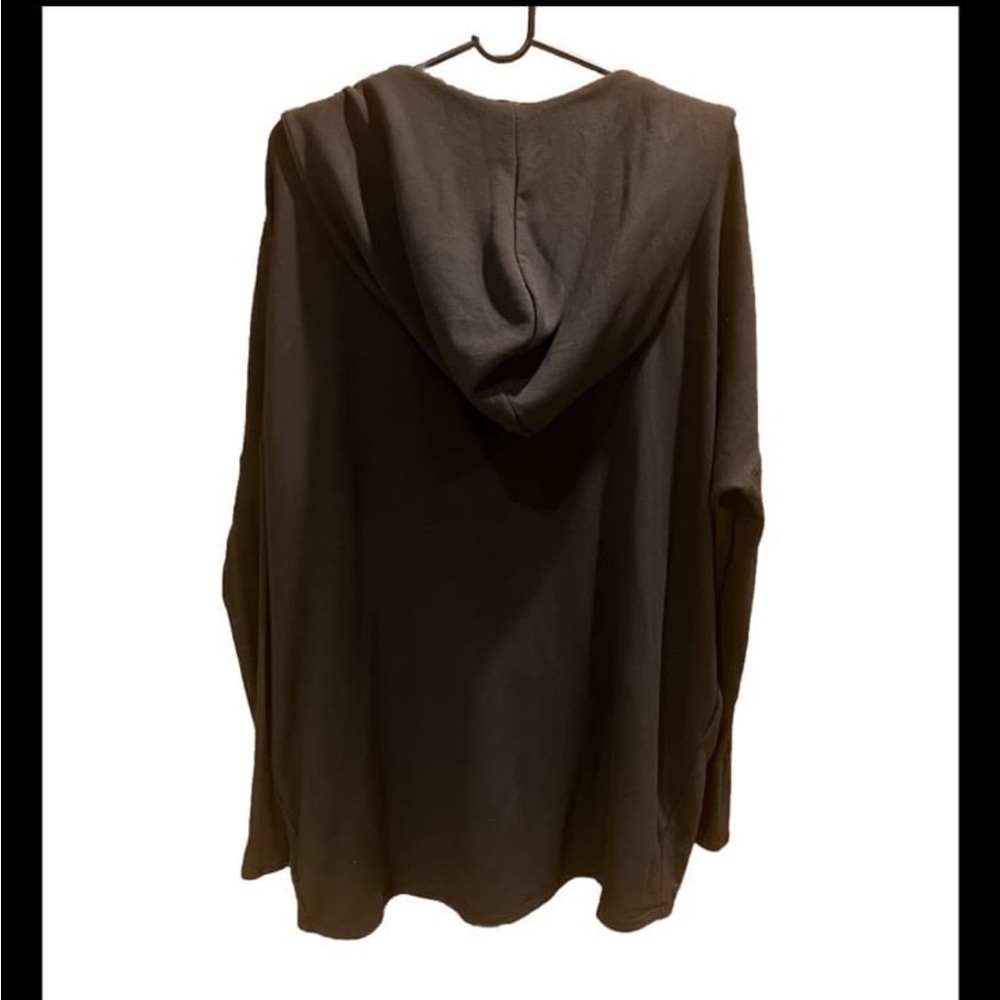 ATHLETA Walnut Brown Purana Wrap Hoodie Size Medium - Picture 2 of 7